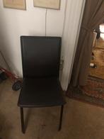 2 leren stoelen  60€, Comme neuf, Enlèvement ou Envoi