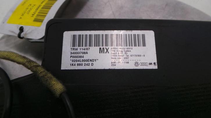 VOLKSWAGEN JETTA TREND [R_AIR_BAG] 2007, Autos : Pièces & Accessoires, Électronique & Câbles, Utilisé, ARN reconnu, Stiba membre