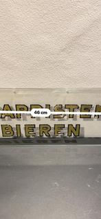 Trappisten bieren. Glas reclame., Verzamelen, Ophalen of Verzenden, Gebruikt, Reclamebord