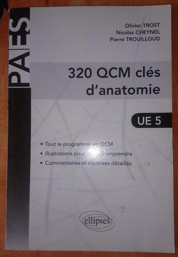 320 QCM clés d'anatomie