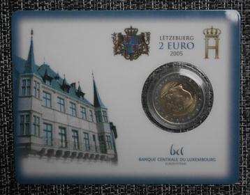 2 euros Coincard Luxembourg 2005 50ème anniversaire du Grand