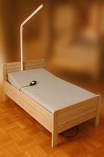 Elektrisch verstelbaar bed, 90 cm, Beige, Une personne, Enlèvement