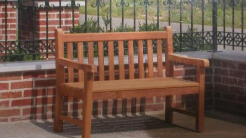 te koop klasse teak tuinbank 2zit, Tuin en Terras, Tuinbanken, Nieuw, Teakhout, Ophalen