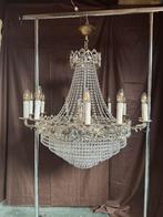 Grote kristallen kroonluchter., Huis en Inrichting, Lampen | Kroonluchters, Ophalen, Zo goed als nieuw