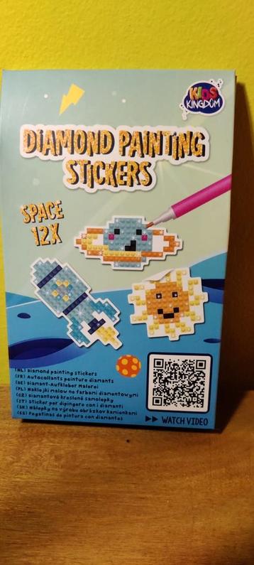 Diamond printing stickers thema ruimte beschikbaar voor biedingen