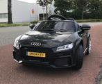 Audi TT'RS 12v zwart - RC – Leder zit – Rubberband Bleu, Ophalen of Verzenden, Nieuw
