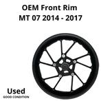 Yamaha MT 07 2014 - 2017 Voorwiel (velg) RECHT!, Ophalen of Verzenden, Gebruikt