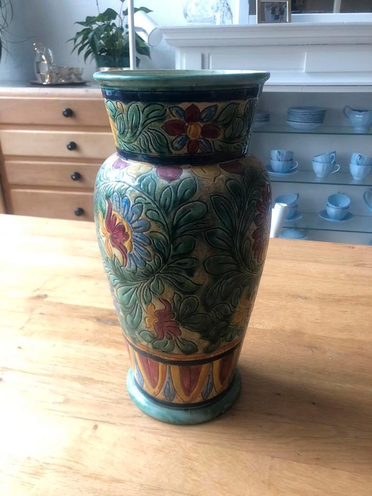 Vase en poterie Art déco vintage Beswick Angleterre, Antiek en Kunst, Antiek | Vazen
