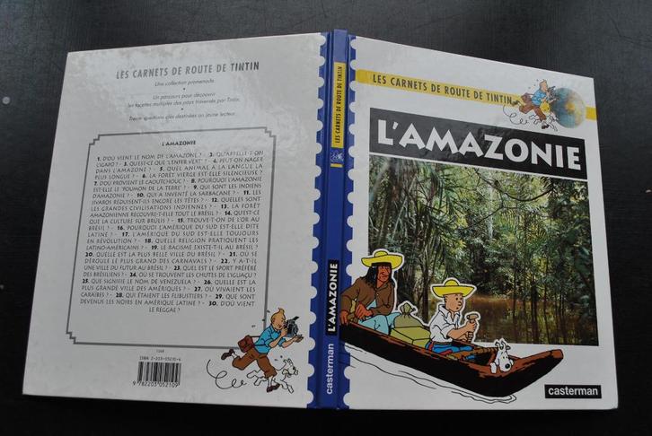 LES CARNETS DE ROUTE DE TINTIN L'AMAZONIE CASTERMAN 1994, Boeken, Stripverhalen, Gelezen, Ophalen of Verzenden