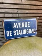 Oude emaille straatnaambord , Ophalen of Verzenden