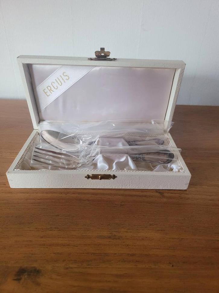 Couverts vintage Ercuis, Antiquités & Art, Antiquités | Argent & Or, Argent, Enlèvement ou Envoi
