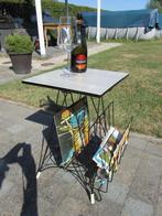 Vintage platendraaier tafel - bijzettafel, Ophalen, Gebruikt, Vintage