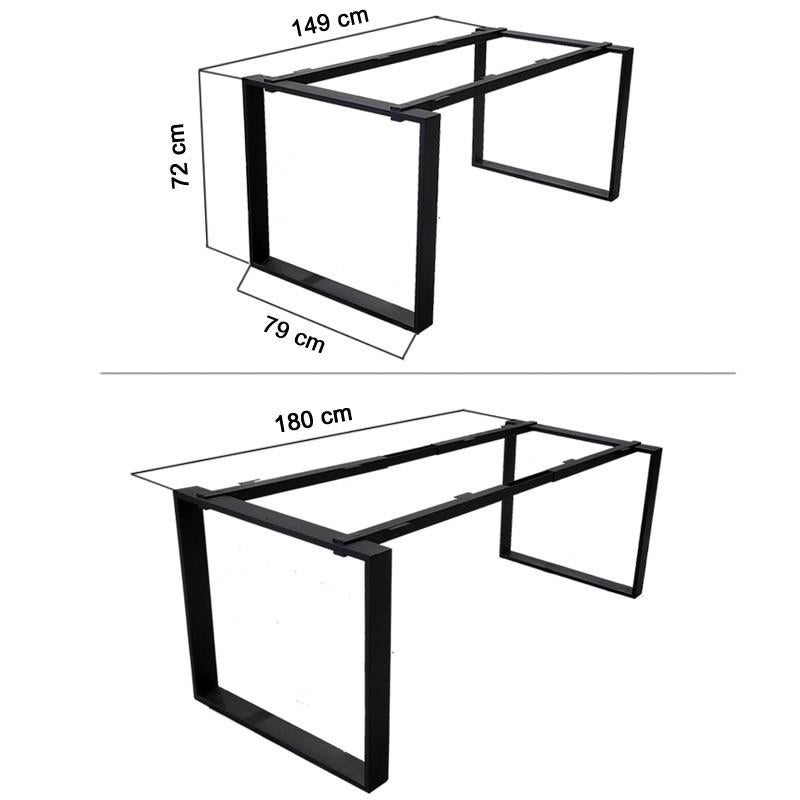 Piétement de table, Maison & Meubles, Pièces pour table, Neuf, Pied de table, 50 à 100 cm, Rectangulaire, Métal, Enlèvement