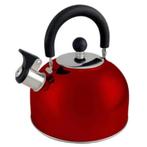 Stainless Steel Water Kettle - RED - 2.5lt, Ophalen of Verzenden, Nieuw