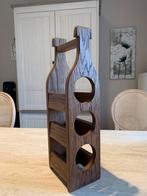 Porte bouteille à vin en bois massif., 50 tot 75 cm, Ophalen of Verzenden, Zo goed als nieuw, Minder dan 5 flessen