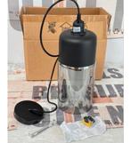 Hanglamp E27 Zwart SMOKE Hang-lamp Glas 30CM lang Nieuw, Ophalen of Verzenden, Nieuw