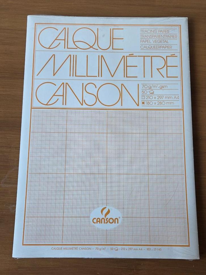 Millimeterpapier kalk A4, Diversen, Papierwaren, Nieuw, Ophalen of Verzenden