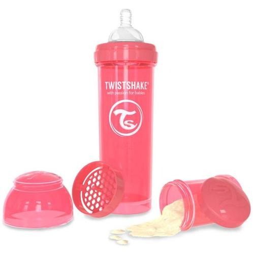 Twistshakes baby bottle Anti-Colic 330ml - Purple of Peach, Kinderen en Baby's, Babyvoeding en Toebehoren, Nieuw, Overige typen