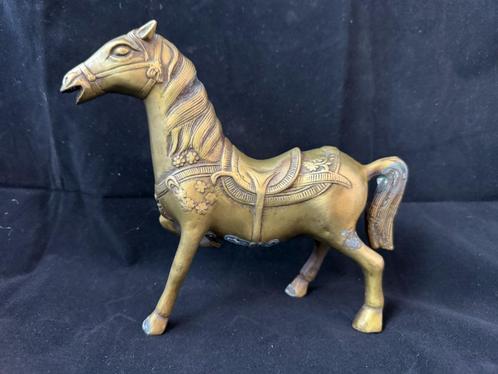 Antiek oosters paard in brons, Antiek en Kunst, Antiek | Brons en Koper, Brons, Ophalen of Verzenden