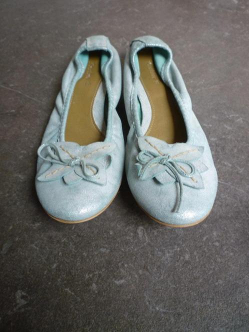 Lichtgroene, glanzende ballerina's Pauline B maat 39, Kleding | Dames, Schoenen, Zo goed als nieuw, Ballerina's, Groen, Ophalen of Verzenden