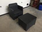 (273) Mooie lounge 1 zit met bijzettafel, Tuin en Terras, Ophalen, Zo goed als nieuw, Bijzettafel