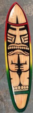 planche de surf 50 cm en bois d albesia tiki, Enlèvement ou Envoi