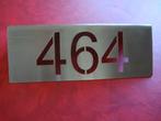 Plaque numéro de maison "464" acier inox, Jardin & Terrasse, Inox, Utilisé, Enlèvement ou Envoi
