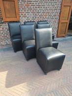 6 degelijke stoelen op wieltjes, Huis en Inrichting, Ophalen of Verzenden, Zo goed als nieuw