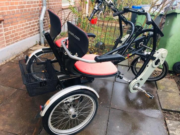 Vélo électrique double Van Raam Fun2Go, Vélos & Vélomoteurs, Vélos | Tricycles, Utilisé, Enlèvement ou Envoi