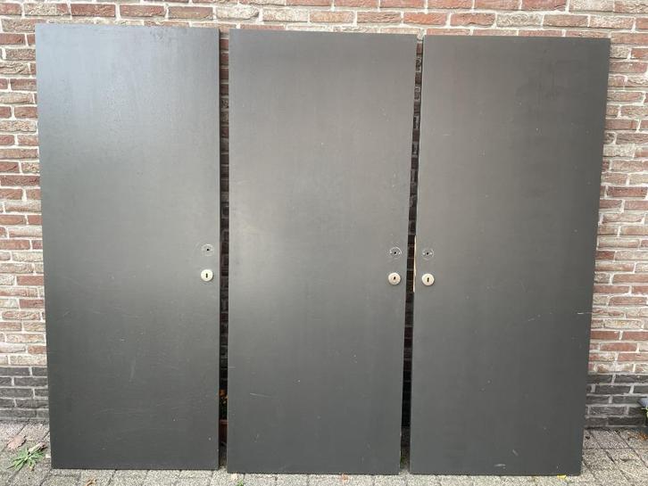 deuren, Doe-het-zelf en Bouw, Deuren en Vliegenramen, Gebruikt, Binnendeur, 200 tot 215 cm, 80 tot 100 cm, Hout, Ophalen