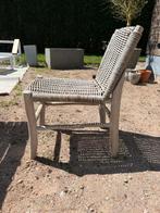 6 houten tuinstoelen (met kussen), Tuin en Terras, Tuinstoelen, Ophalen, Gebruikt
