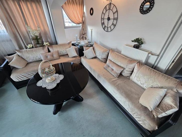 Salon marocain couleur noire/taupe, Huis en Inrichting, Complete inboedels