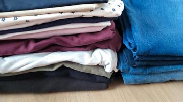 Pakket zwangerschapskledij maat M (17 stuks) beschikbaar voor biedingen