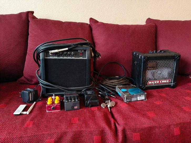 Lot complet guitare électrique - amplis - pédales et autres, Muziek en Instrumenten, Versterkers | Bas en Gitaar, Gebruikt, Gitaar