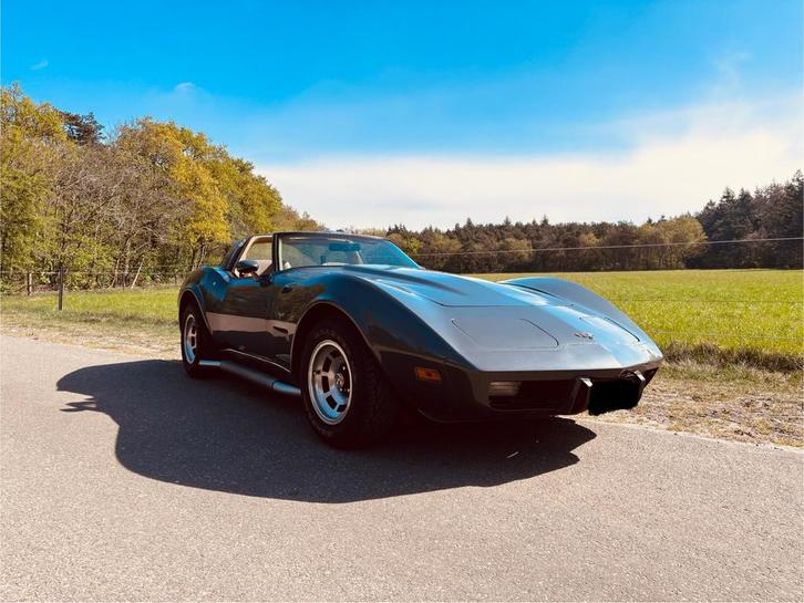 Fantastische Corvette C3, 5,7 V8, Automaat, VEEL Vernieuwd, Auto's, Oldtimers, Particulier, Lederen bekleding, Lichtmetalen velgen