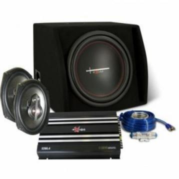 EXCALIBUR X2 trunkpack Speakers, Sub en versterker beschikbaar voor biedingen