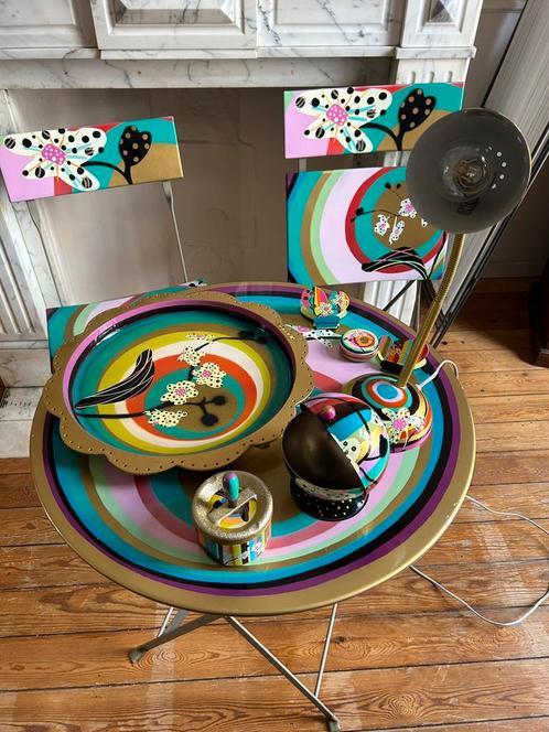 Table - chaises et accessoires Pylônes, Huis en Inrichting, Woonaccessoires | Overige, Gebruikt, Ophalen