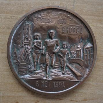Médaille (cuivre 200 g) Dwars door Brugge 1984