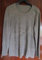Blouse (manches longues) gris/marron - taille XL - DÉSTOCK., Taille 46/48 (XL) ou plus grande, Enlèvement ou Envoi, Brun, Porté