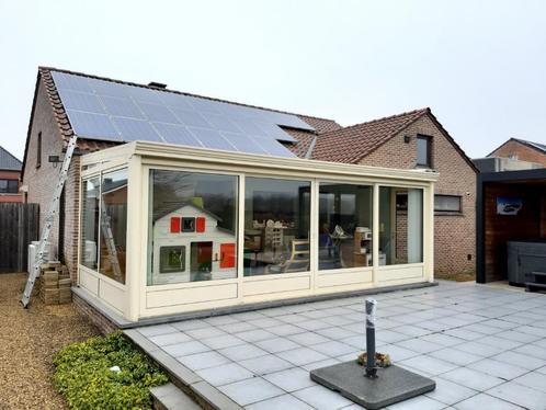 veranda ; beige ; 4,1 x 6,4 m ; dubbele beglazing ;, Tuin en Terras, Overkappingen, Gebruikt, Veranda, Ophalen