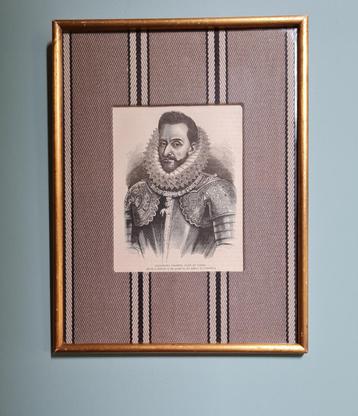 Oude gravure Farnese Alexander Duke of Parma beschikbaar voor biedingen