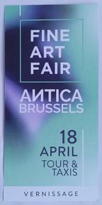 ANTICA BRUSSELS Uitnodiging 2 personen Vernissage, etc, Tickets en Kaartjes, Overige Tickets en Kaartjes, Twee personen