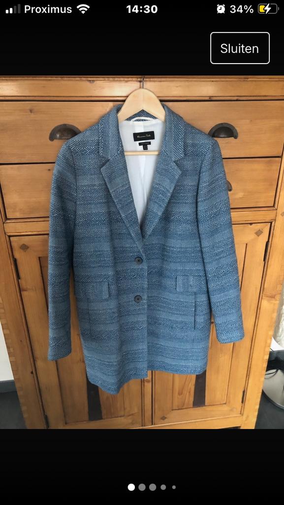 Mooie tussenseizoen jas van Massimo Dutti, Ophalen of Verzenden, Zo goed als nieuw, Maat 38/40 (M)