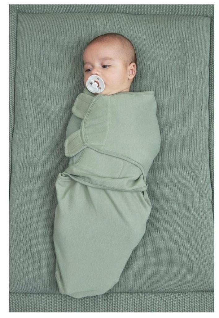 Groene SwaddleMeyco inbakerdoek (0 tot 3 maanden), Kinderen en Baby's, Babykleding | Overige, Zo goed als nieuw, Ophalen of Verzenden