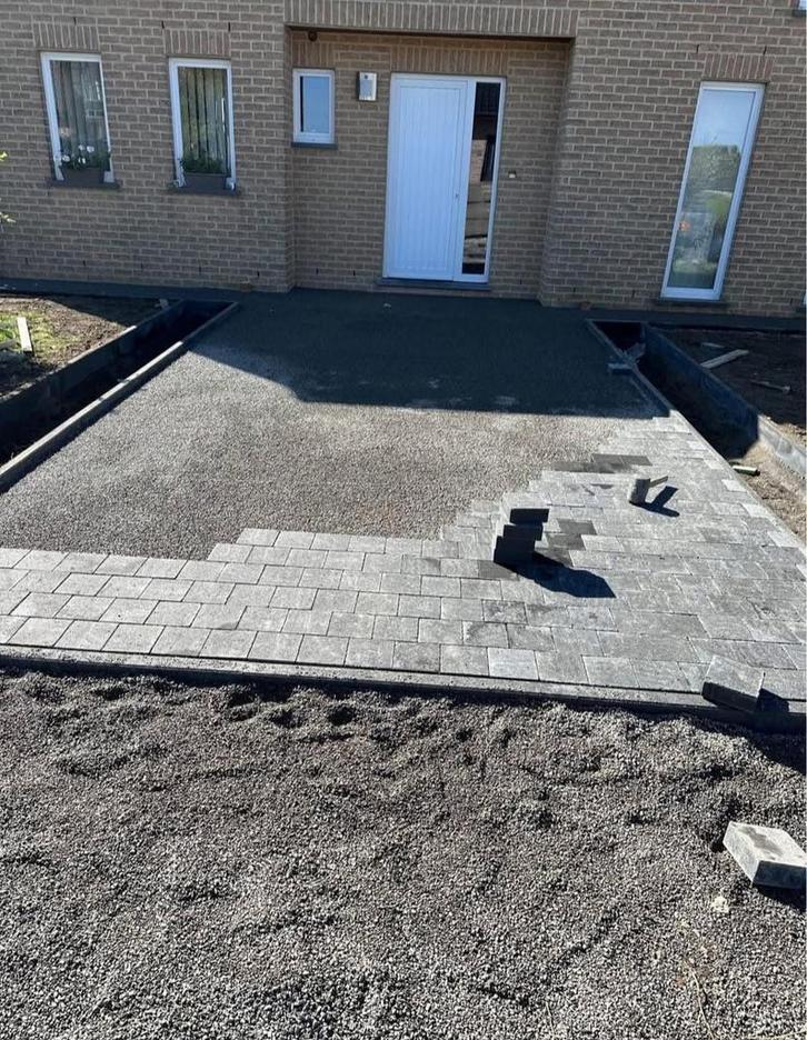 Réalisation de pavés klinkers – parking & terrasse, Jardin & Terrasse, Gazon & Gazon artificiel, Enlèvement ou Envoi