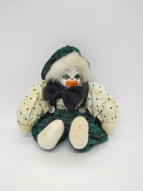 Vintage clown pop porcelaine, Verzamelen, Poppen, Pop, Ophalen of Verzenden
