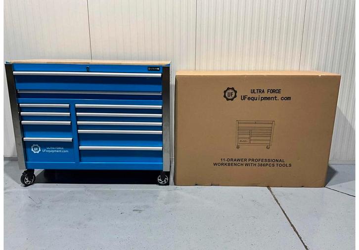 NIEUW Ultra Force - 387 delige Pro - Gereedschapswagen, Doe-het-zelf en Bouw, Gereedschap | Handgereedschap, Zo goed als nieuw