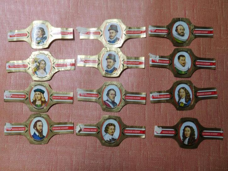 Différentes collections incomplètes bagues Hoogeboom/Princip, Collections, Articles de fumeurs, Briquets & Boîtes d'allumettes