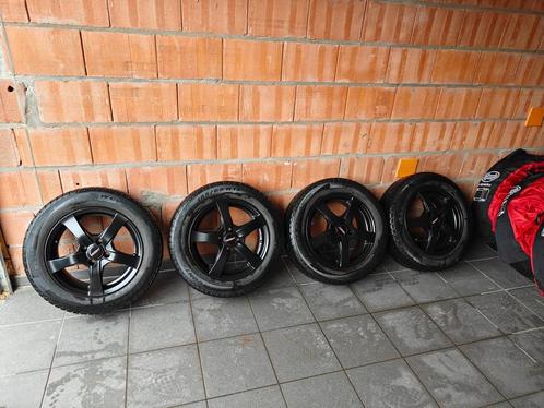 15"x6j 4x100 Dezent RE matzwart winterwielen, Auto-onderdelen, Banden en Velgen, Band(en), Zomerbanden, 15 inch, 185 mm, Personenwagen