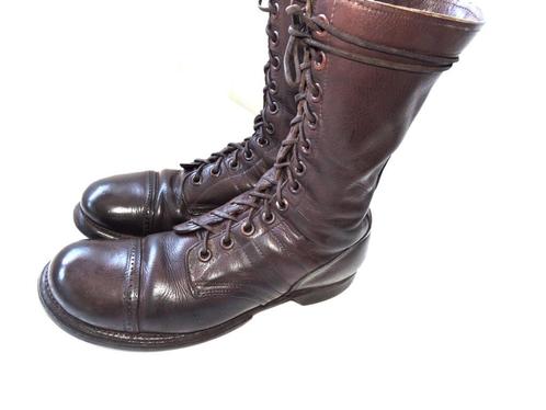 1942-45 US SPRINGLAARZEN PARACHUTISTEN HERMAN SHOES, Verzamelen, Militaria | Tweede Wereldoorlog, Overige soorten, Verzenden